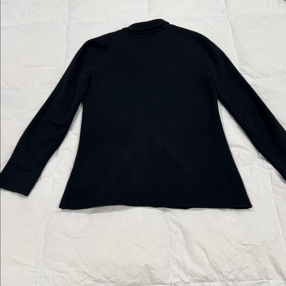 J Crew sweater blazer. Black, size small. - Picture 7 of 8